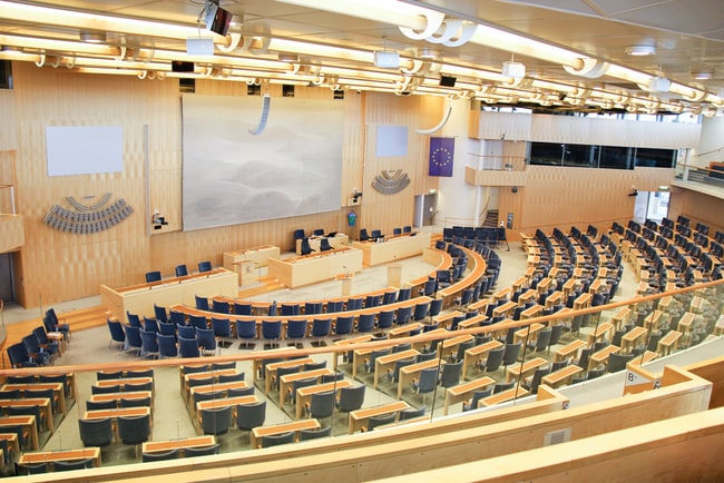 Sveriges riksdag plenisalen